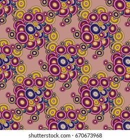 Retro seamless colorful dots pattern. Ideal for printing onto fabric and paper or decoration.