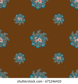 Retro seamless colorful dots pattern. Ideal for printing onto fabric and paper or decoration.