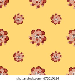 Retro seamless colorful dots pattern. Ideal for printing onto fabric and paper or decoration.
