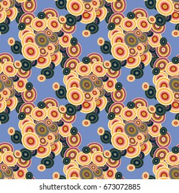 Retro seamless colorful dots pattern. Ideal for printing onto fabric and paper or decoration.