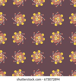 Retro seamless colorful dots pattern. Ideal for printing onto fabric and paper or decoration.