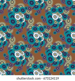 Retro seamless colorful dots pattern. Ideal for printing onto fabric and paper or decoration.