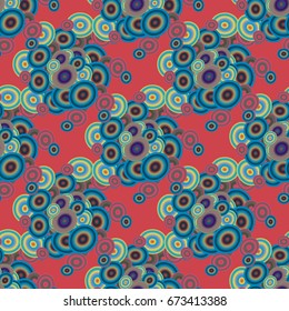Retro seamless colorful dots pattern. Ideal for printing onto fabric and paper or decoration.