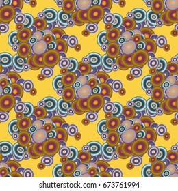 Retro seamless colorful dots pattern. Ideal for printing onto fabric and paper or decoration.