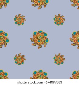 Retro seamless colorful dots pattern. Ideal for printing onto fabric and paper or decoration.