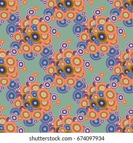 Retro seamless colorful dots pattern. Ideal for printing onto fabric and paper or decoration.