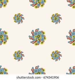Retro seamless colorful dots pattern. Ideal for printing onto fabric and paper or decoration.