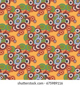 Retro seamless colorful dots pattern. Ideal for printing onto fabric and paper or decoration.