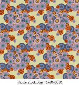 Retro seamless colorful dots pattern. Ideal for printing onto fabric and paper or decoration.