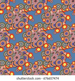 Retro seamless colorful dots pattern. Ideal for printing onto fabric and paper or decoration.