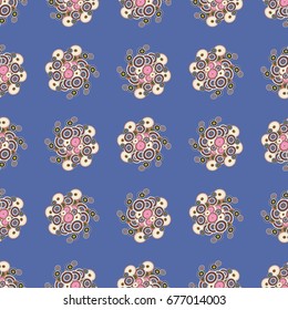 Retro seamless colorful dots pattern. Ideal for printing onto fabric and paper or decoration.