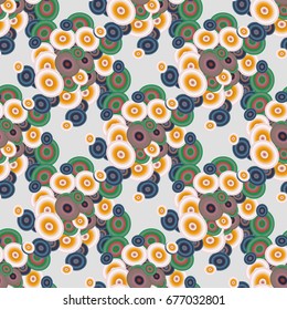 Retro seamless colorful dots pattern. Ideal for printing onto fabric and paper or decoration.