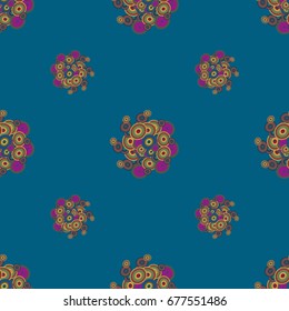 Retro seamless colorful dots pattern. Ideal for printing onto fabric and paper or decoration.