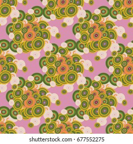Retro seamless colorful dots pattern. Ideal for printing onto fabric and paper or decoration.
