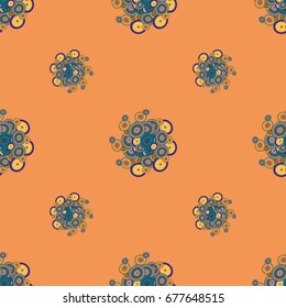 Retro seamless colorful dots pattern. Ideal for printing onto fabric and paper or decoration.