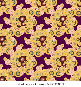 Retro seamless colorful dots pattern. Ideal for printing onto fabric and paper or decoration.