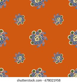 Retro seamless colorful dots pattern. Ideal for printing onto fabric and paper or decoration.