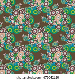 Retro seamless colorful dots pattern. Ideal for printing onto fabric and paper or decoration.