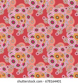Retro seamless colorful dots pattern. Ideal for printing onto fabric and paper or decoration.
