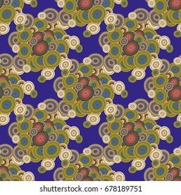 Retro seamless colorful dots pattern. Ideal for printing onto fabric and paper or decoration.