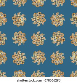 Retro seamless colorful dots pattern. Ideal for printing onto fabric and paper or decoration.
