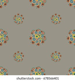 Retro seamless colorful dots pattern. Ideal for printing onto fabric and paper or decoration.