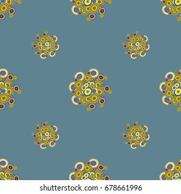 Retro seamless colorful dots pattern. Ideal for printing onto fabric and paper or decoration.