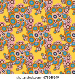 Retro seamless colorful dots pattern. Ideal for printing onto fabric and paper or decoration.