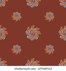 Retro seamless colorful dots pattern. Ideal for printing onto fabric and paper or decoration.