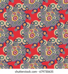 Retro seamless colorful dots pattern. Ideal for printing onto fabric and paper or decoration.