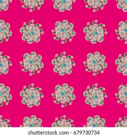 Retro seamless colorful dots pattern. Ideal for printing onto fabric and paper or decoration.