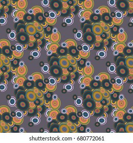 Retro seamless colorful dots pattern. Ideal for printing onto fabric and paper or decoration.