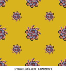 Retro seamless colorful dots pattern. Ideal for printing onto fabric and paper or decoration.
