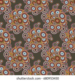 Retro seamless colorful dots pattern. Ideal for printing onto fabric and paper or decoration.