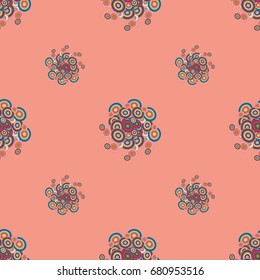 Retro seamless colorful dots pattern. Ideal for printing onto fabric and paper or decoration.