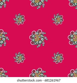 Retro seamless colorful dots pattern. Ideal for printing onto fabric and paper or decoration.