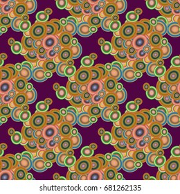 Retro seamless colorful dots pattern. Ideal for printing onto fabric and paper or decoration.
