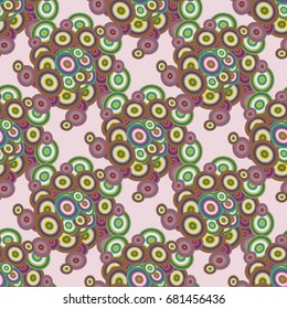 Retro seamless colorful dots pattern. Ideal for printing onto fabric and paper or decoration.
