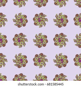 Retro seamless colorful dots pattern. Ideal for printing onto fabric and paper or decoration.