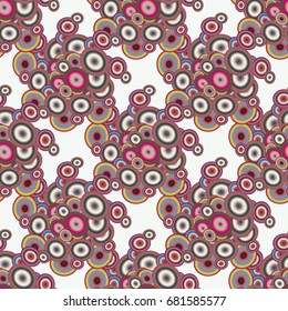 Retro seamless colorful dots pattern. Ideal for printing onto fabric and paper or decoration.