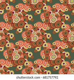 Retro seamless colorful dots pattern. Ideal for printing onto fabric and paper or decoration.