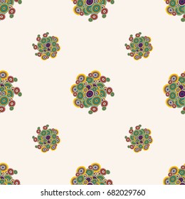 Retro seamless colorful dots pattern. Ideal for printing onto fabric and paper or decoration.