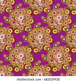 Retro seamless colorful dots pattern. Ideal for printing onto fabric and paper or decoration.