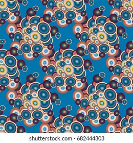 Retro seamless colorful dots pattern. Ideal for printing onto fabric and paper or decoration.