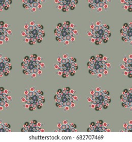 Retro seamless colorful dots pattern. Ideal for printing onto fabric and paper or decoration.