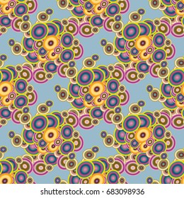 Retro seamless colorful dots pattern. Ideal for printing onto fabric and paper or decoration.