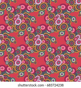 Retro seamless colorful dots pattern. Ideal for printing onto fabric and paper or decoration.
