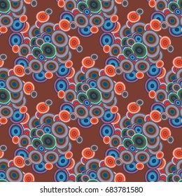 Retro seamless colorful dots pattern. Ideal for printing onto fabric and paper or decoration.