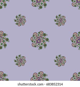 Retro seamless colorful dots pattern. Ideal for printing onto fabric and paper or decoration.