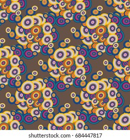 Retro seamless colorful dots pattern. Ideal for printing onto fabric and paper or decoration.